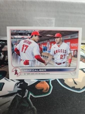 SHOHEI OHTANI and MIKE TROUT 2022 Topps Update Series #US115 MVP Legends!