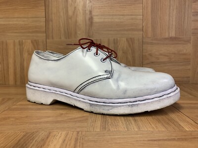 RARE🔥 Dr. Martens 1461 Mono White Paint OX Sz 11 Men's Laced
