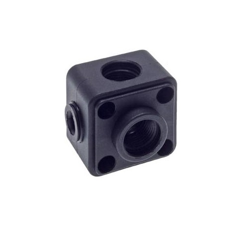 Druckluft Wanddose Luftweiche, Kunststoff, Druckluft, Weiche, Verteiler