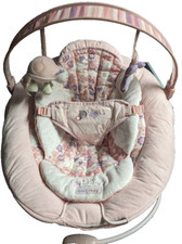Bright Starts Portable Baby Bouncer - Pink  Purple Flowers