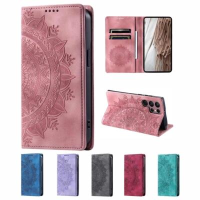 Hülle für Samsung Galaxy S25 Ultra Handy Cover Flip Case Schutzhülle Mandala
