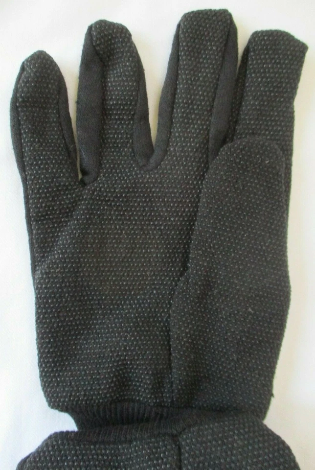 HERRAMIENTA BANCO HERRAJES MARRÓN JERSEY GUANTES DE TRABAJO CON PALMAS PUNTEADAS - NUEVO CON ETIQUETAS Foto 4 de 4