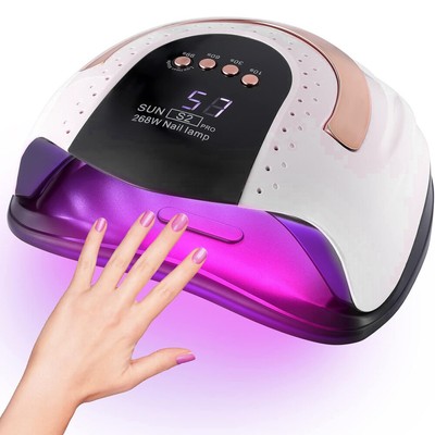268W Super Power Nagellampe,Professionelle schnell trocknende Nagellampe 57LEDs