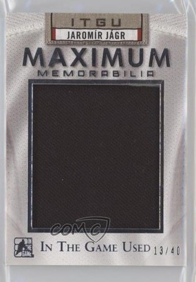 2014-15 ITG Used Maximum Memorabilia 13/40 Jaromir Jagr #MM-JJ1 0c3
