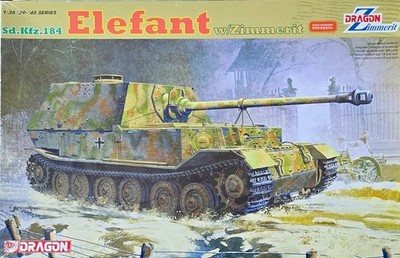 Dragon 6465 1/35 Sd.Kfz. 184 Elefant Model Kit with Zimmerit, NIB