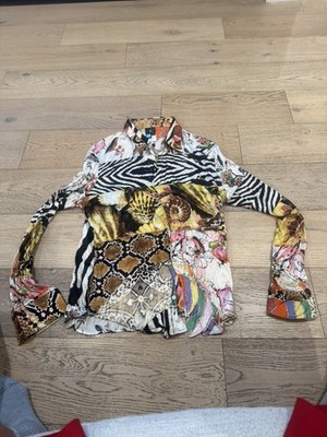 Roberto Cavalli Men s Authentic Silk shirt M/L EXCELLENT! Rare 