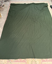 1 Duvet Cover 1 Sham TWIN 88"X 88" 100 Cotton Hunter Green Zipper
