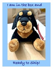 New With Tags - New Old Stock 9 inch FAO Schwartz Plush - Tito the Rottweiler
