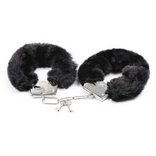 Stainless Steel Pink Fluffy Handcuffs for Ankles and Wrist with Chain Set Fuzzy