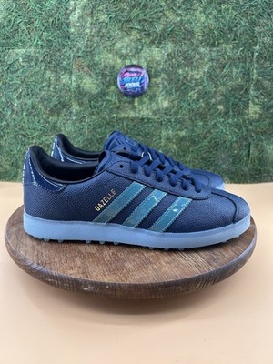 Size 8.5 - adidas Gazelle Lux Spikeless Golf Night Indigo Preloved Teal