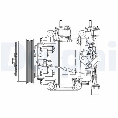 CS20515 DELPHI Kompressor, Klimaanlage für HONDA
