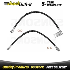 2X Front Brake Line Hose Sunsong For For Dodge Ram 2500 1995 1996 1997 1998 1999