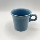 Fiesta Ware Coffee Cup Mug Homer Laughlin HLC O Ring Handle Light Blue