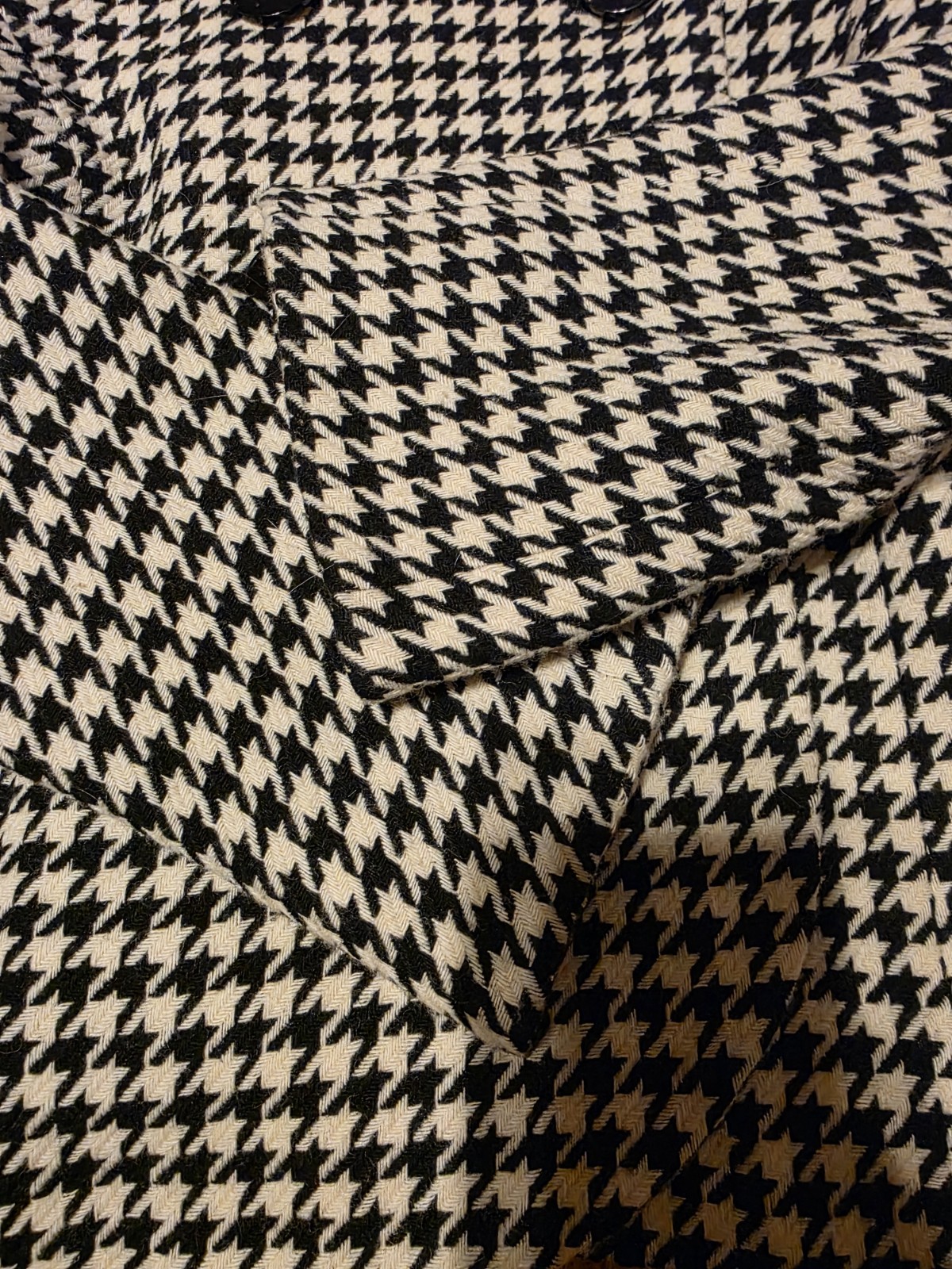 Pendleton Houndstooth Wool Blend Button Collared … - image 3