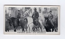 Wills Cig Card Royalty 1937 #08 Historic Entry into Brussels, Belgium in 1921