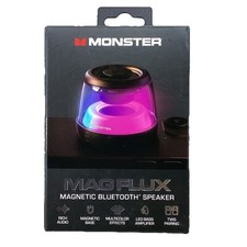 Magnetic Bluetooth Speaker, Portable Wireless Speaker with LED Lights, 5W Dee...