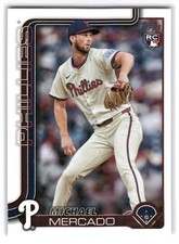 Michael Mercado 2025 Topps Baseball #582 Philadelphia Phillies Rookie RC