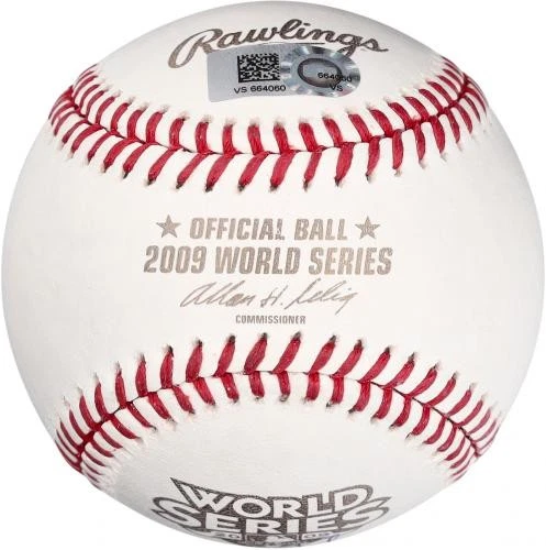 CC Sabathia Yankees Signed 2009 World Series Logo Baseball & "09 WS Champs" Insc - Image 3 of 3