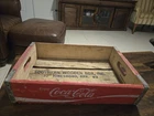 Vintage Coca Cola Bottling Co Advertising Wood Crate for Coke Bottles