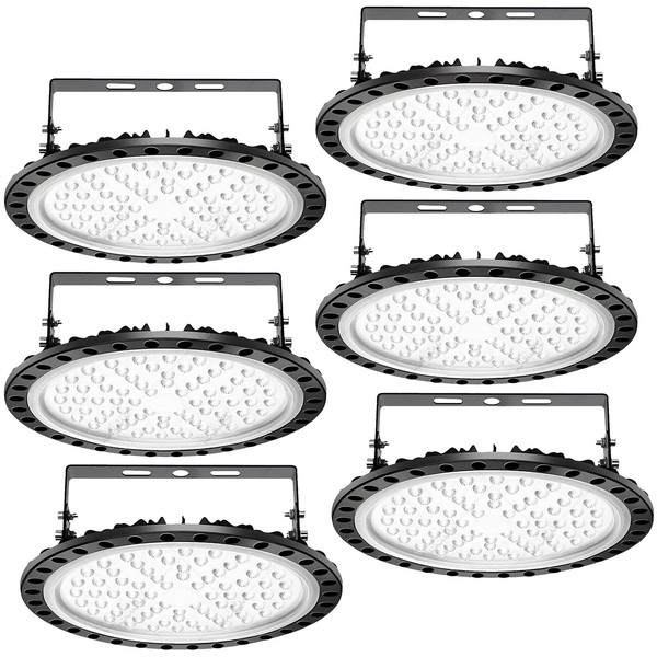 6X 300W Led Hallenleuchte Deckenleuchte Strahler Industrielampe High Bay Fluter-image