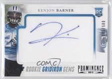 2013 Prominence Rookie Gridiron Gems Signatures /102 Kenjon Barner #150 Auto 0o9