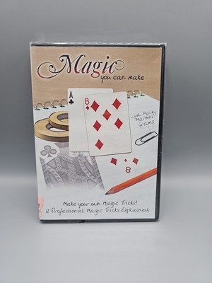 SEALED BRAND NEW Magic You Can Make DVD 12 Pro Tricks Explained W/ Marty Grams
