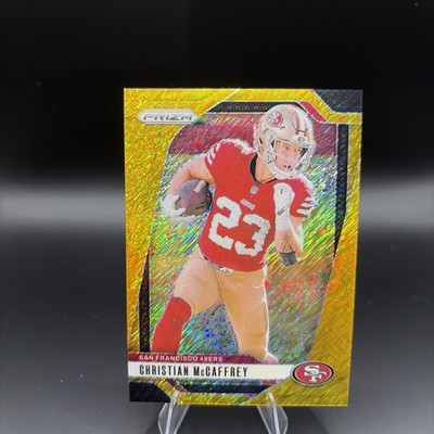 2024 Panini Prizm Christian McCaffrey Gold Shimmer /10 49ers FIRST ON PRINT