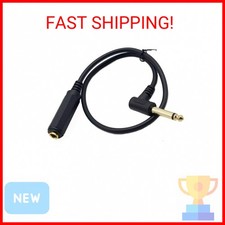 Right Angle Guitar Extension Cord;Seadream Angled 1/4 Male to Female Extension C