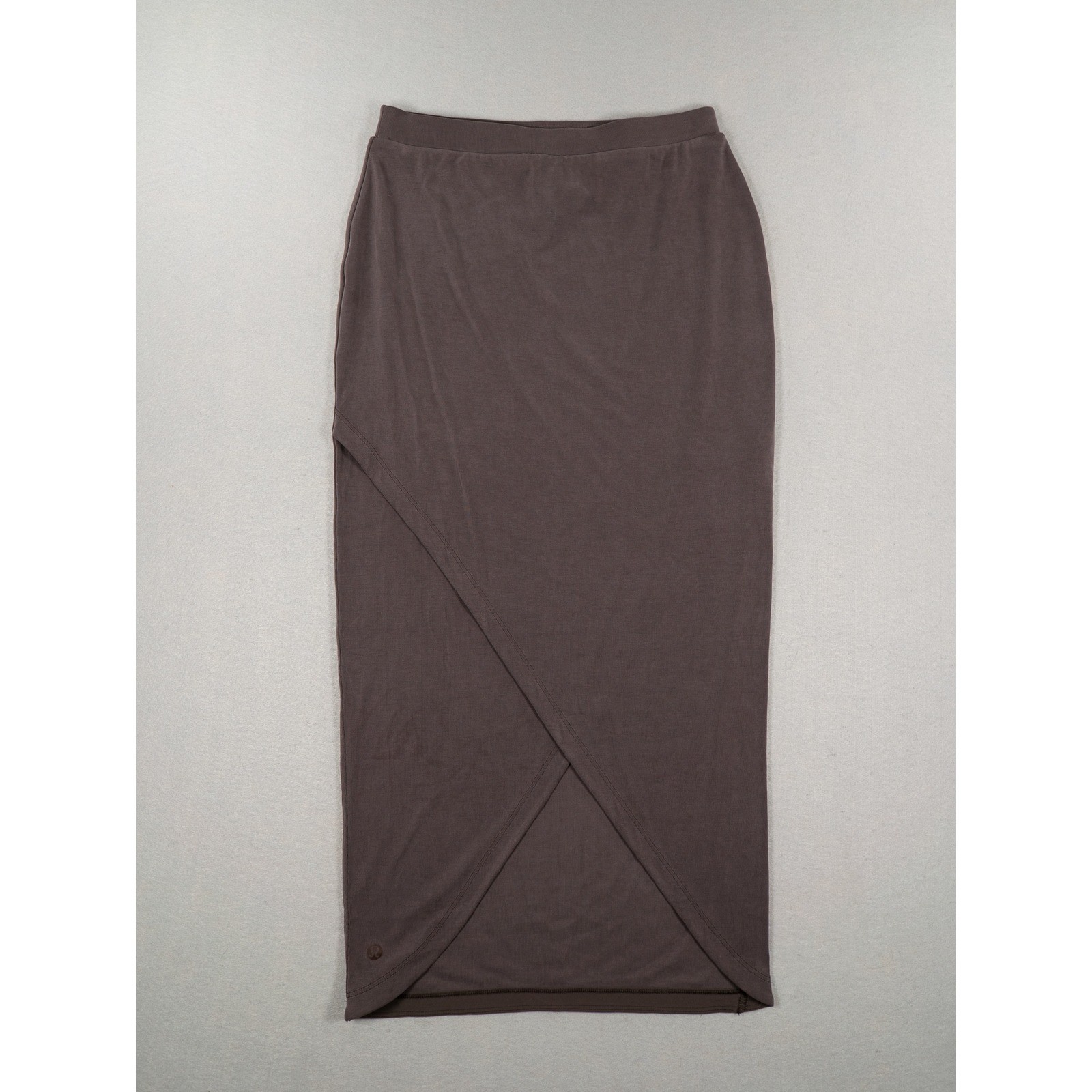 Lululemon Drapey Softstreme Column Midi Skirt Women's Small Espresso Brown Maxi image 4