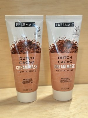 Lot 2-FREEMAN Revitalizing Dutch Cacao Cream Beauty Mask, 6 fl oz Ea Sealed