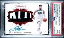 2018-19 Flawless Collegiate Jalen Brunson Rookie Patch Auto Ruby /20 PSA 9