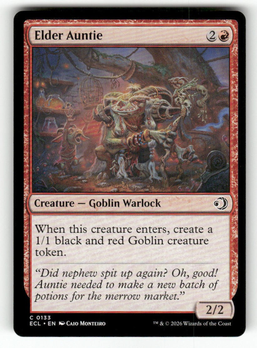 Elder Auntie 133 Common Lorwyn Eclipsed Magic: The Gathering Near Mint
