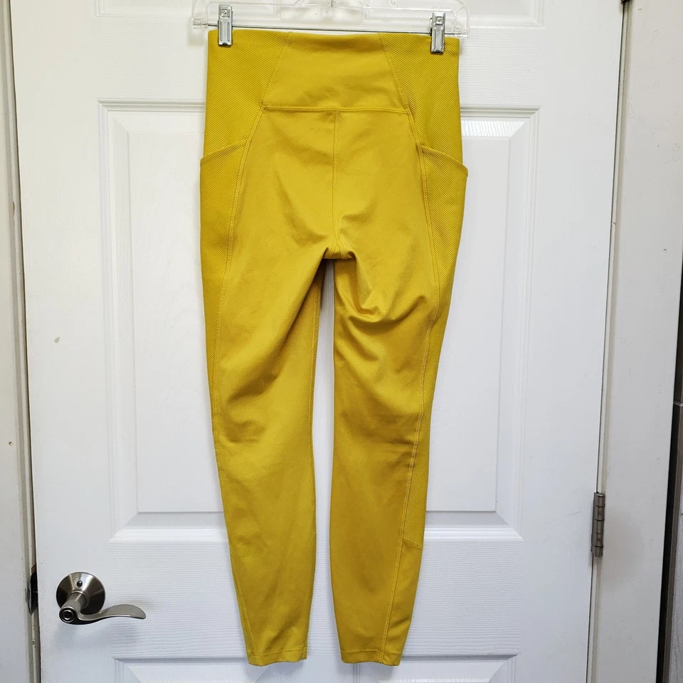 Леггинсы женские All In Motion антикварные золотисто-желтые контурные гибкие с высокой талией S - Изображение 3 из 4