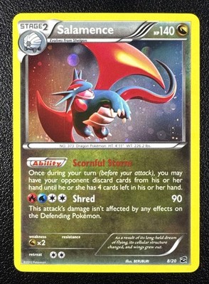 Pokemon Salamence Blister Exclusives Holo Rare Holofoil 8/20 Cosmos Holo