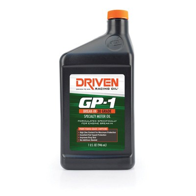 Driven Racing Oil 19336, GP-1 Break-In Oil, Conventional SAE 30, 1 Quart
