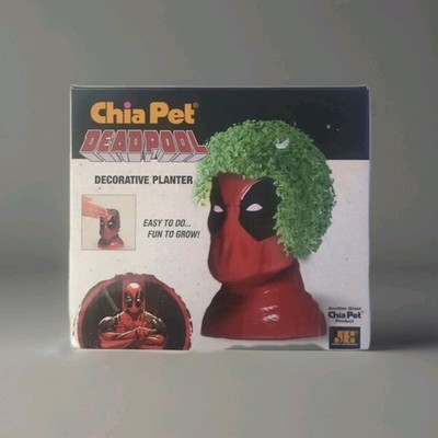 Deadpool Chia Pet Marvel Decorative Pottery PLANTER021363004054 Brand New