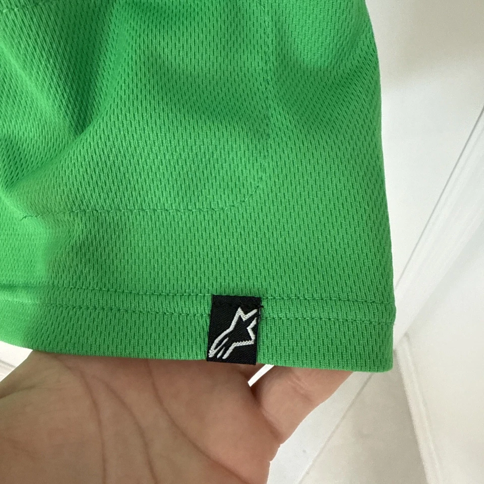 Alpinestars MTB Jersey Mens Size XL Green White Black Short Sleeve NEW! - Image 4 of 4