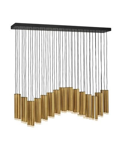 Fredrick Ramond FR49909 Black Harmony 45 Light 48"W Led Multi Light Pendant - Picture 7 of 12