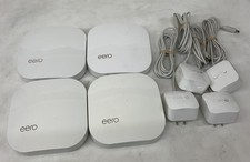 Lot of 4 eero 1st Gen Home Mesh WiFi Routers/Extenders A010001 White MP6580 AD