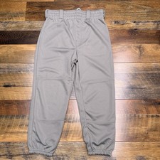 Rawlings Baseball Pants Youth Medium Gray New