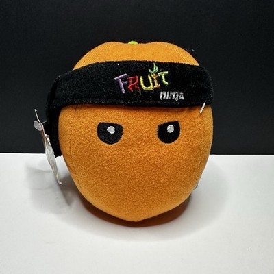 BNWT Nanco Fruit Ninja 2011 Orange Video Game Stuffed Plush Toy Doll 5''