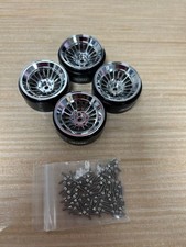 1.3" Beadlock Wheel Rims4P Aluminium Alloy for 1/24 1/18 SCX24 TRX4m RC Crawler