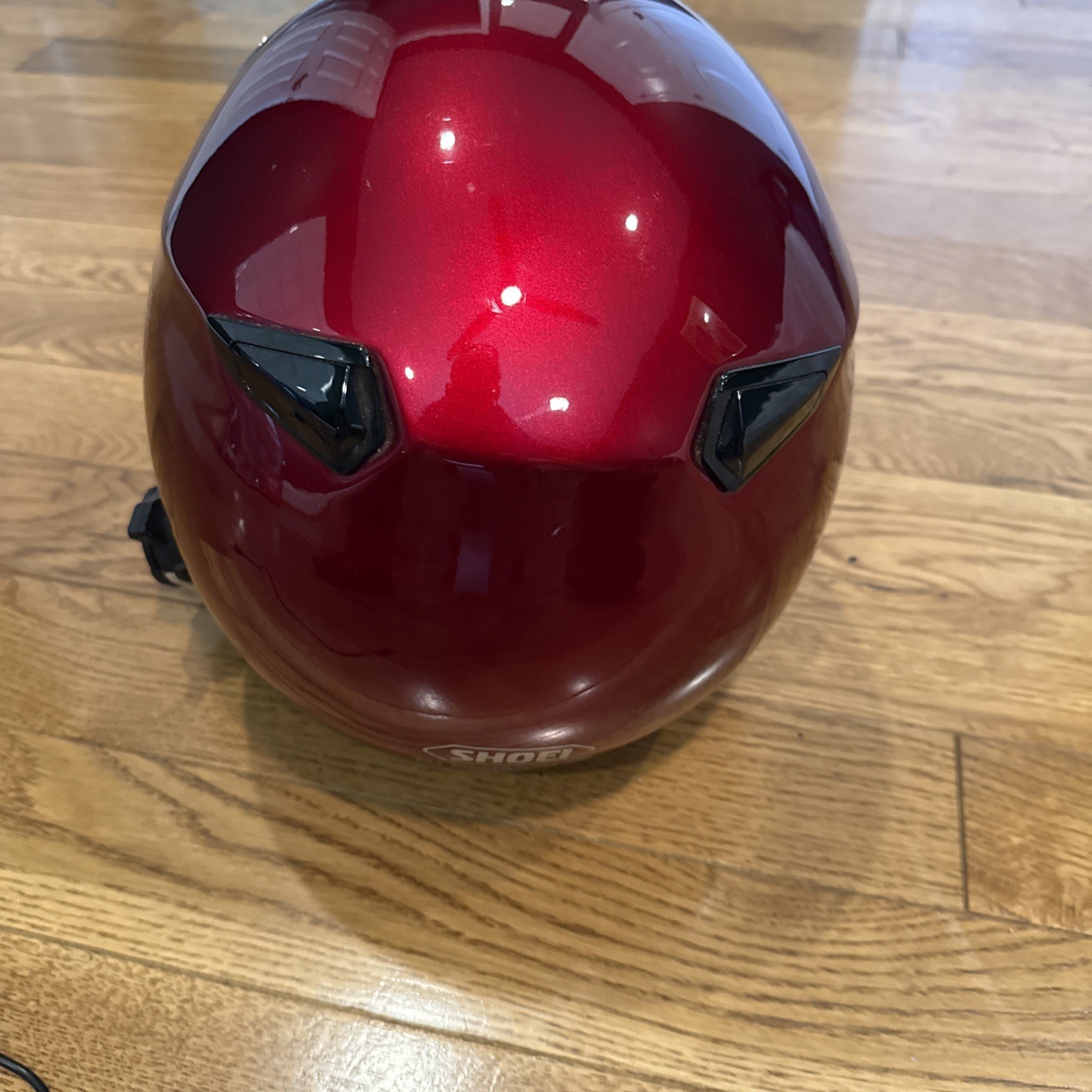 Shoei RJ Platinum-R Motorcycle Helmet Red Size Medium with SENA 20 S Bluetooth 