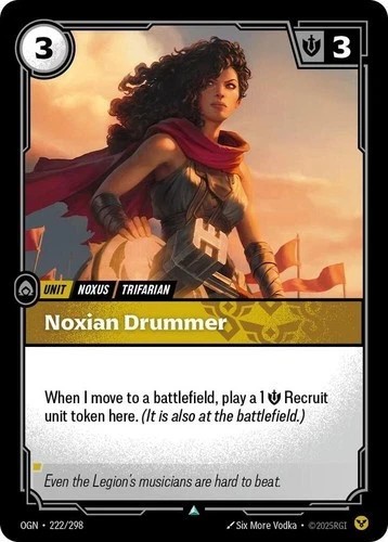Riftbound Noxian Drummer OGN-222/298 English League of Legends