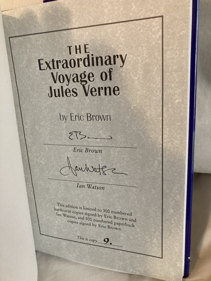 The Extraordinary Voyage of Jules Verne by Eric Brown Hardcover Signed ...