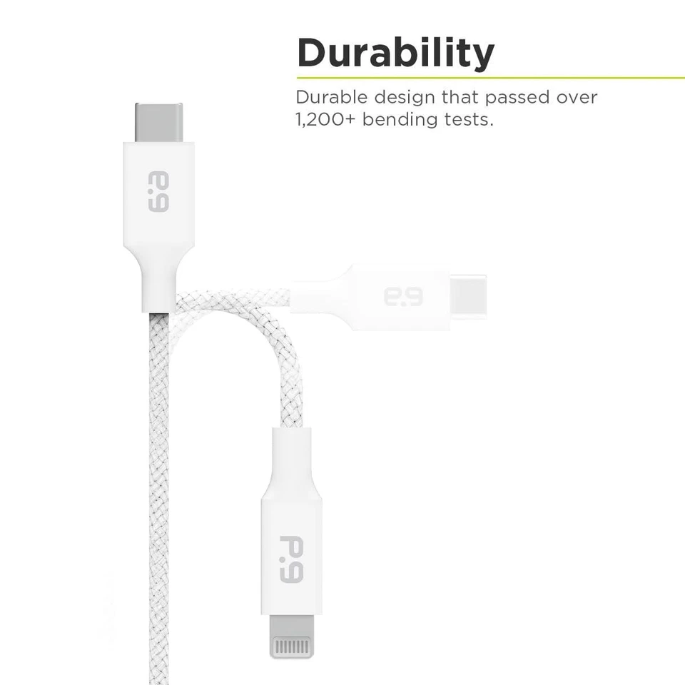 Braided USB-C to USB-C Cable (10ft) Power Delivery Charger Cord for iPhone 16... - Image 2 of 4