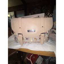 The Ruggedlynn Satchel Diaper Bag Beige Ballerina Print