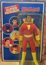 Original 70s Mego DC  Comics Shazam On Repro Card 8 Inch Figure 