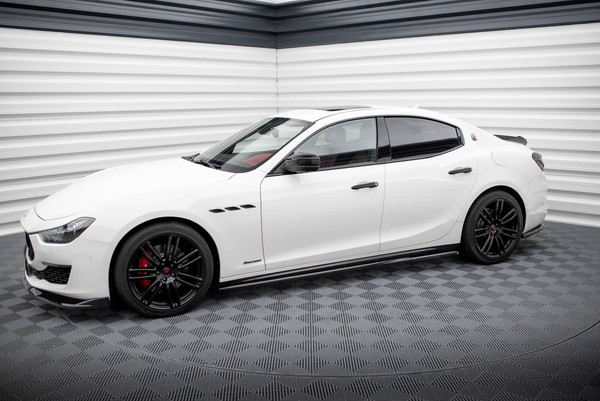 Maxton Design Seitenschweller Ansatz (Paar) Passend FüR Maserati Ghibli Modena M-image