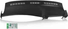 Molded Dash Cover for 2002-2006 Chevy Silverado & GMC Sierra Fit 00-06 Black
